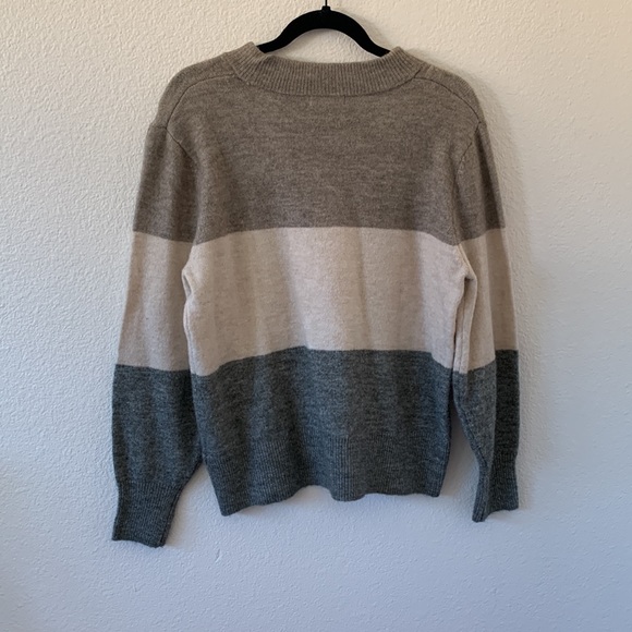 Color block wool Crewneck - Picture 2 of 3